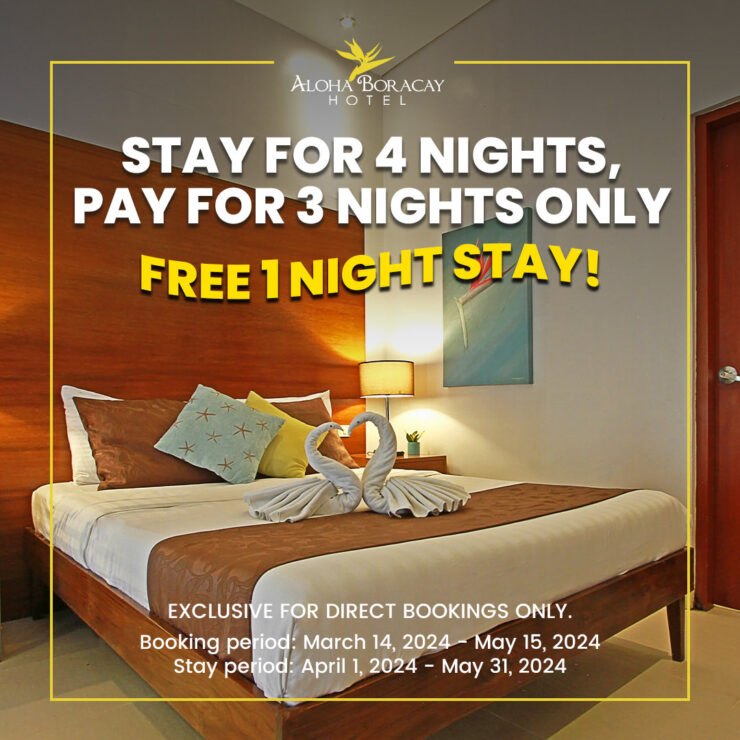 Stay for 4 nights, Pay for 3 nights only!
