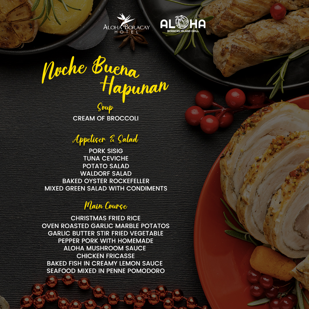 Noche Buena menu